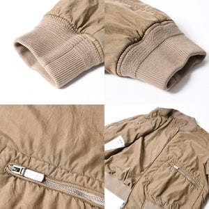 極美品 Dior ディオール × STONE ISLAND ストーンアイランド ボンバージャケット 493C401A6263 サイズ54 ブラウン 中古 4a007456