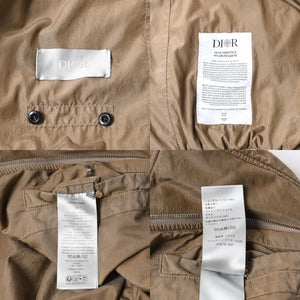 極美品 Dior ディオール × STONE ISLAND ストーンアイランド ボンバージャケット 493C401A6263 サイズ54 ブラウン 中古 4a007456