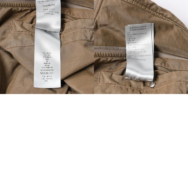 極美品 Dior ディオール × STONE ISLAND ストーンアイランド ボンバージャケット 493C401A6263 サイズ54 ブラウン 中古 4a007456