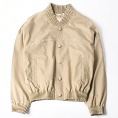 新品未使用 LOUIS VUITTON ルイヴィトン 24AW エンブロイダード ボンバージャケット RM242MQ RM6 HRB40E サイズ46 ベージュ 中古 4a007239