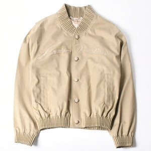 新品未使用 LOUIS VUITTON ルイヴィトン 24AW エンブロイダード ボンバージャケット RM242MQ RM6 HRB40E サイズ46 ベージュ 中古 4a007239