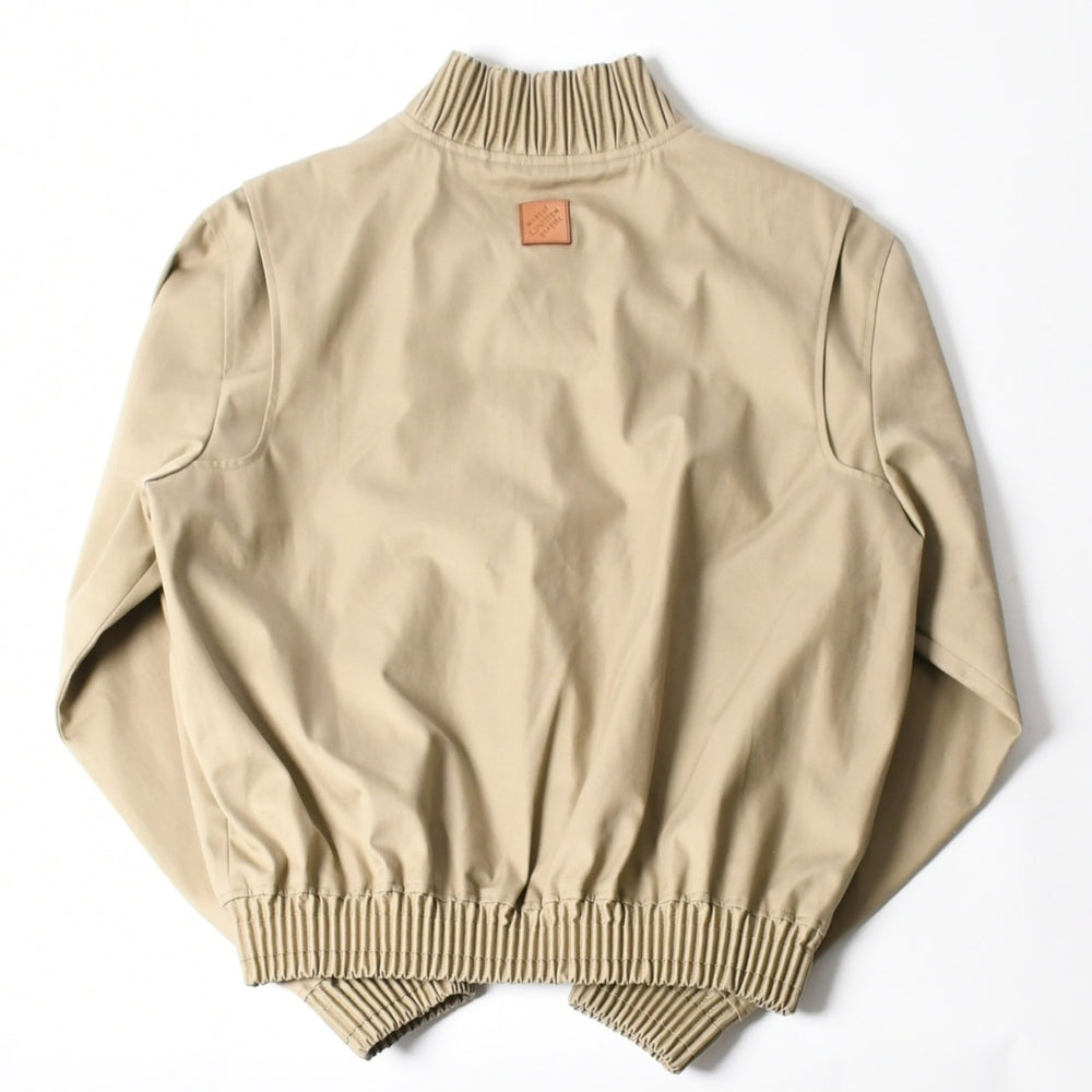 新品未使用 LOUIS VUITTON ルイヴィトン 24AW エンブロイダード ボンバージャケット RM242MQ RM6 HRB40E サイズ46 ベージュ 中古 4a007239