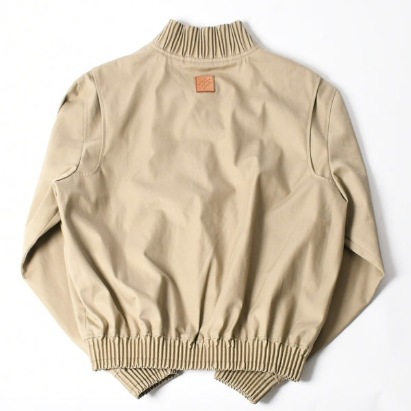 新品未使用 LOUIS VUITTON ルイヴィトン 24AW エンブロイダード ボンバージャケット RM242MQ RM6 HRB40E サイズ46 ベージュ 中古 4a007239