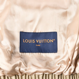 新品未使用 LOUIS VUITTON ルイヴィトン 24AW エンブロイダード ボンバージャケット RM242MQ RM6 HRB40E サイズ46 ベージュ 中古 4a007239