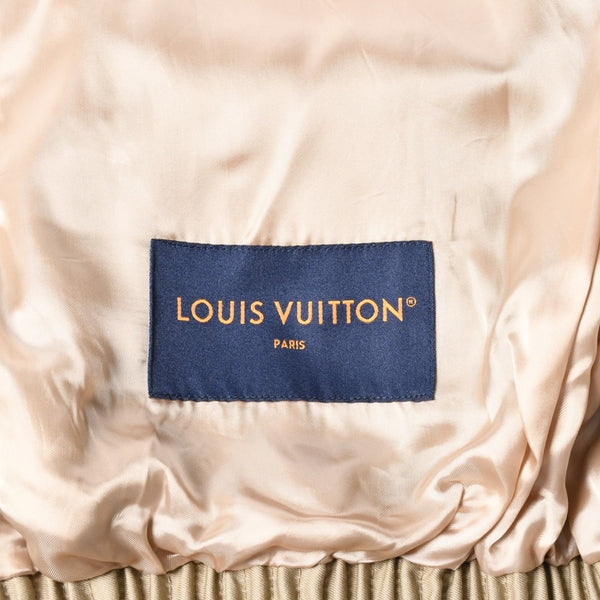 新品未使用 LOUIS VUITTON ルイヴィトン 24AW エンブロイダード ボンバージャケット RM242MQ RM6 HRB40E サイズ46 ベージュ 中古 4a007239