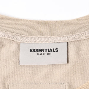 ESSENTIALS エッセンシャル FEAR OF GOD フィアオブゴッド ロゴ 半袖Tシャツ コットン アイボリー サイズXL 美品 中古 4a007430