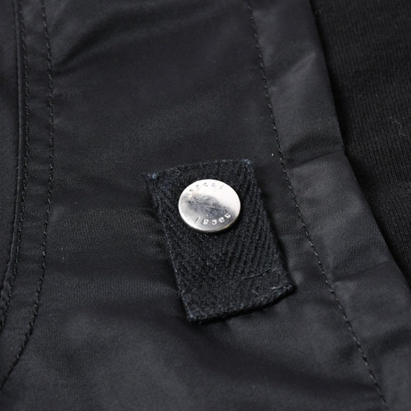 SACAI サカイ 24SS ナイロン切替 ドッキングTシャツ 24-03457M ブラック シルバー金具 サイズ3 美品 中古 4a007484