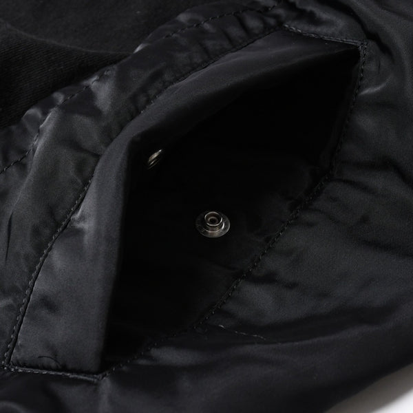 SACAI サカイ 24SS ナイロン切替 ドッキングTシャツ 24-03457M ブラック シルバー金具 サイズ3 美品 中古 4a007484