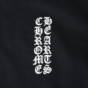 新品未使用 CHROME HEARTS クロムハーツ ジップアップフーディー サイズXL ダブルフェイス バーティカルロゴ ブラック 新型 中古 4a007589