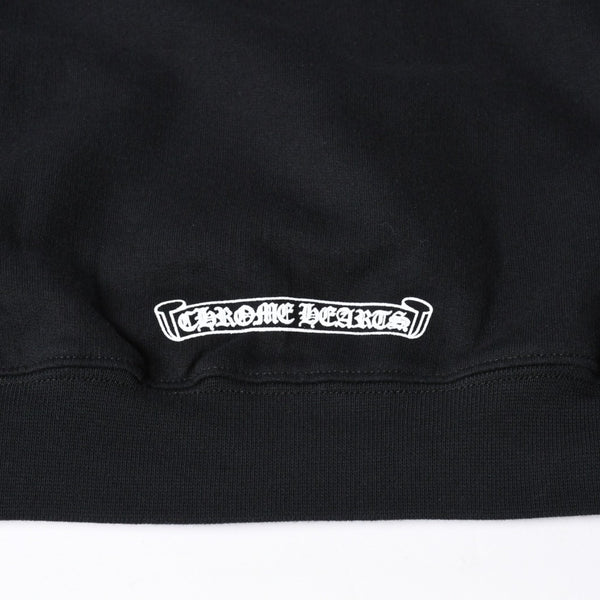 新品未使用 CHROME HEARTS クロムハーツ ジップアップフーディー サイズXL ダブルフェイス バーティカルロゴ ブラック 新型 中古 4a007589