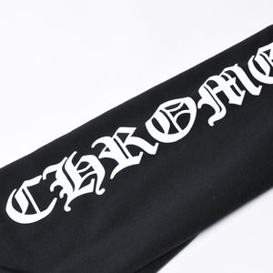 新品未使用 CHROME HEARTS クロムハーツ ジップアップフーディー サイズXL ダブルフェイス バーティカルロゴ ブラック 新型 中古 4a007589
