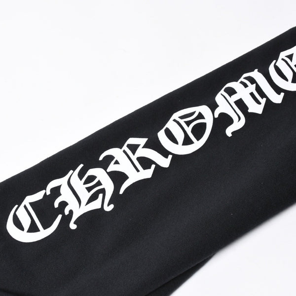 新品未使用 CHROME HEARTS クロムハーツ ジップアップフーディー サイズXL ダブルフェイス バーティカルロゴ ブラック 新型 中古 4a007589