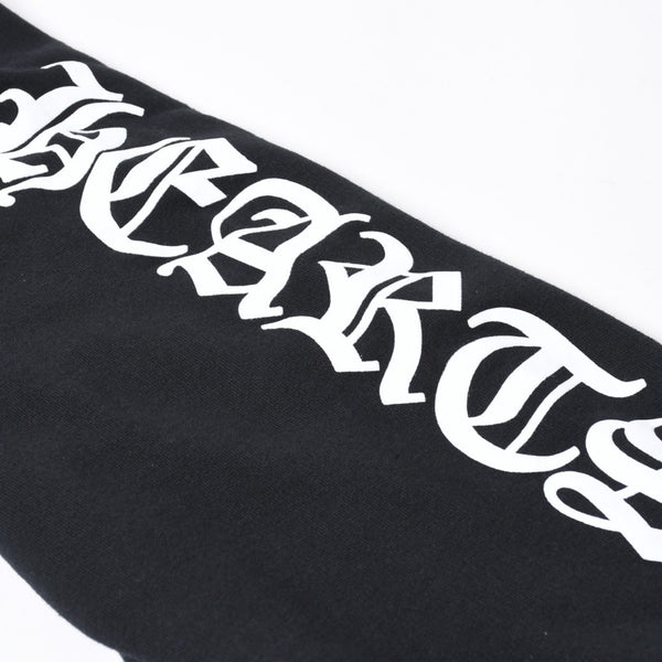 新品未使用 CHROME HEARTS クロムハーツ ジップアップフーディー サイズXL ダブルフェイス バーティカルロゴ ブラック 新型 中古 4a007589