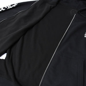 新品未使用 CHROME HEARTS クロムハーツ ジップアップフーディー サイズXL ダブルフェイス バーティカルロゴ ブラック 新型 中古 4a007589