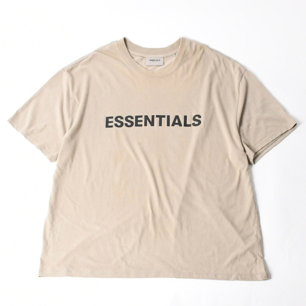 ESSENTIALS エッセンシャル FEAR OF GOD フィアオブゴッド ロゴ 半袖Tシャツ コットン アイボリー サイズXL 美品 中古 4a007430