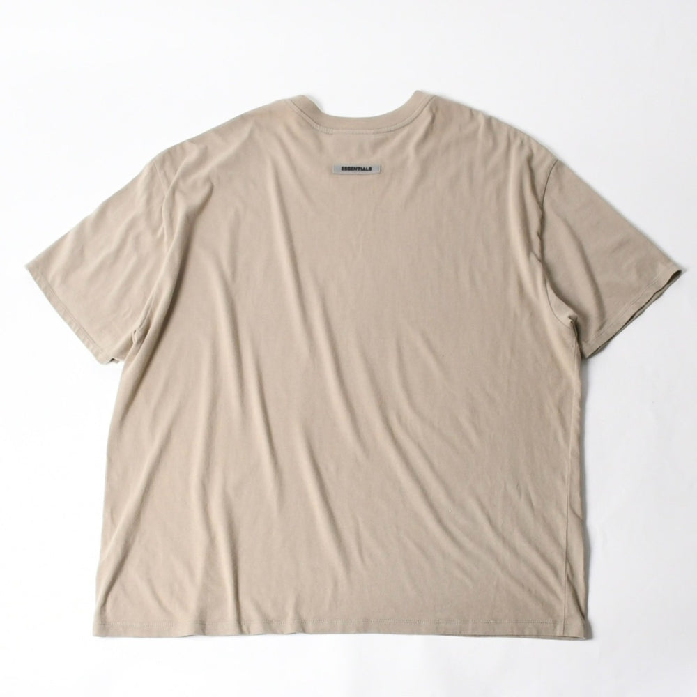ESSENTIALS エッセンシャル FEAR OF GOD フィアオブゴッド ロゴ 半袖Tシャツ コットン アイボリー サイズXL 美品 中古 4a007430