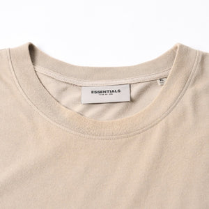 ESSENTIALS エッセンシャル FEAR OF GOD フィアオブゴッド ロゴ 半袖Tシャツ コットン アイボリー サイズXL 美品 中古 4a007430