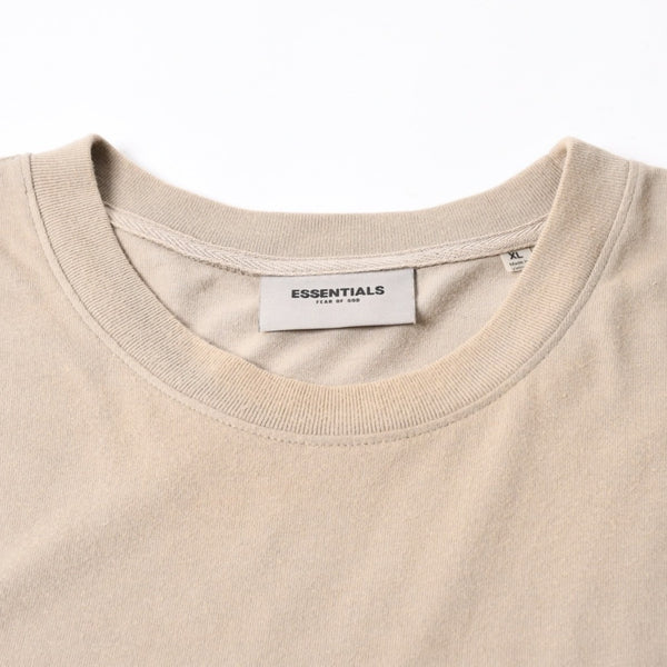 ESSENTIALS エッセンシャル FEAR OF GOD フィアオブゴッド ロゴ 半袖Tシャツ コットン アイボリー サイズXL 美品 中古 4a007430