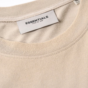 ESSENTIALS エッセンシャル FEAR OF GOD フィアオブゴッド ロゴ 半袖Tシャツ コットン アイボリー サイズXL 美品 中古 4a007430