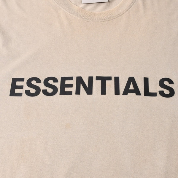 ESSENTIALS エッセンシャル FEAR OF GOD フィアオブゴッド ロゴ 半袖Tシャツ コットン アイボリー サイズXL 美品 中古 4a007430