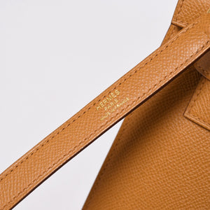 新品同様品 HERMES エルメス KELLY 28 ケリー 28 2WAYバッグ セサミ ヴォーエプソン B刻印 外縫い 2023年製 ゴールド金具 中古 4a007492