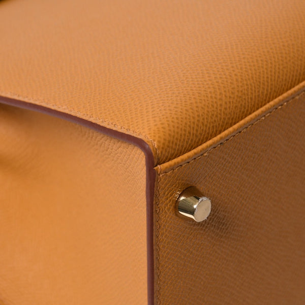 新品同様品 HERMES エルメス KELLY 28 ケリー 28 2WAYバッグ セサミ ヴォーエプソン B刻印 外縫い 2023年製 ゴールド金具 中古 4a007492