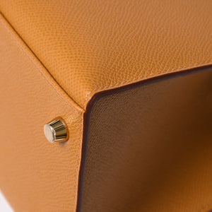 新品同様品 HERMES エルメス KELLY 28 ケリー 28 2WAYバッグ セサミ ヴォーエプソン B刻印 外縫い 2023年製 ゴールド金具 中古 4a007492