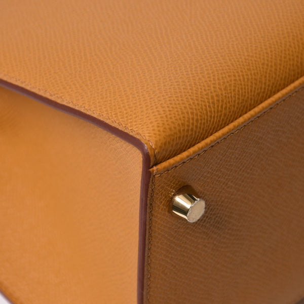新品同様品 HERMES エルメス KELLY 28 ケリー 28 2WAYバッグ セサミ ヴォーエプソン B刻印 外縫い 2023年製 ゴールド金具 中古 4a007492