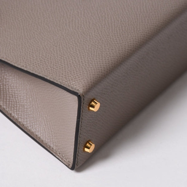 新品同様 HERMES エルメス MINI KELLY Ⅱ ミニケリー2 ハンドバッグ D刻印 ヴォーエプソン グリアスファルト GD金具 外縫い 2019年製 中古 4a007491