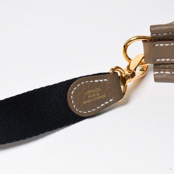 新品同様 HERMES エルメス エヴリンTPM ショルダーバッグ K刻印 トリヨンクレマンス エトゥープ ゴールド金具 中古 4a007150