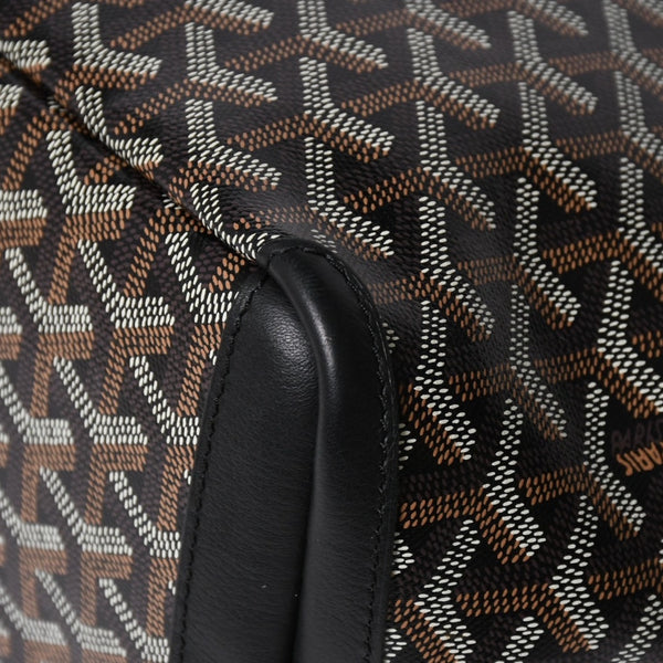 極美品 GOYARD ゴヤール アルトワMM トートバッグ ハンドバッグ コーティングキャンバス レザー ブラック 中古 4a007165