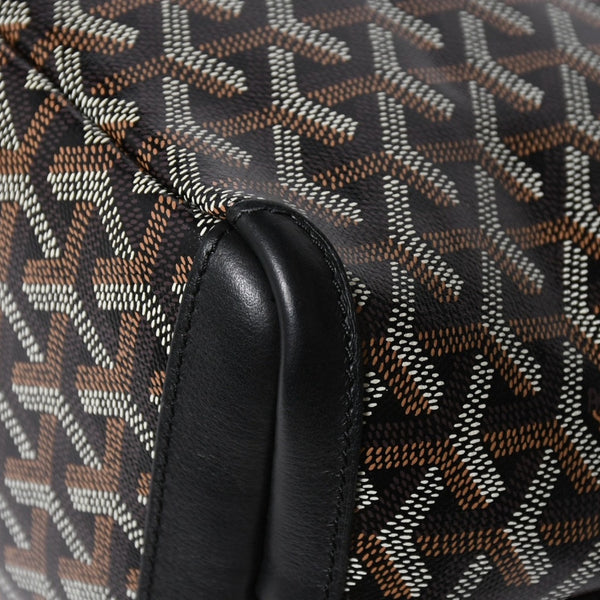 極美品 GOYARD ゴヤール アルトワMM トートバッグ ハンドバッグ コーティングキャンバス レザー ブラック 中古 4a007165