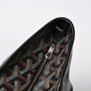 極美品 GOYARD ゴヤール アルトワMM トートバッグ ハンドバッグ コーティングキャンバス レザー ブラック 中古 4a007165