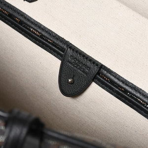 極美品 GOYARD ゴヤール アルトワMM トートバッグ ハンドバッグ コーティングキャンバス レザー ブラック 中古 4a007165