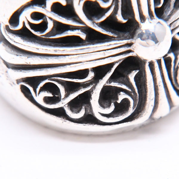 CHROME HEARTS クロムハーツ CLASSIC OVAL CROSS クラシック オーバルクロスリング 重量43.76g サイズ21号 シルバー925 美品 中古 4a007499