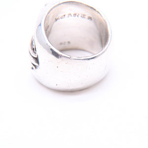 CHROME HEARTS クロムハーツ CLASSIC OVAL CROSS クラシック オーバルクロスリング 重量43.76g サイズ21号 シルバー925 美品 中古 4a007499