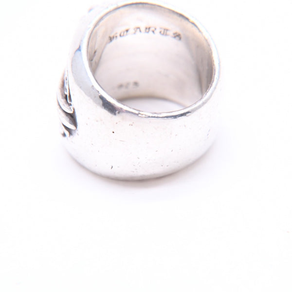 CHROME HEARTS クロムハーツ CLASSIC OVAL CROSS クラシック オーバルクロスリング 重量43.76g サイズ21号 シルバー925 美品 中古 4a007499