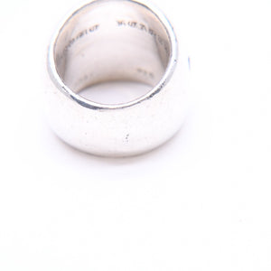 CHROME HEARTS クロムハーツ CLASSIC OVAL CROSS クラシック オーバルクロスリング 重量43.76g サイズ21号 シルバー925 美品 中古 4a007499