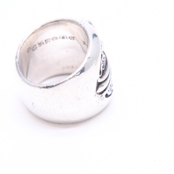 CHROME HEARTS クロムハーツ CLASSIC OVAL CROSS クラシック オーバルクロスリング 重量43.76g サイズ21号 シルバー925 美品 中古 4a007499