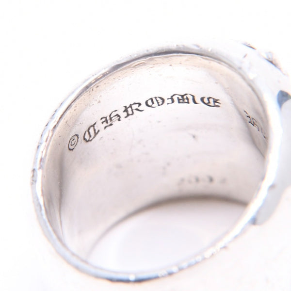 CHROME HEARTS クロムハーツ CLASSIC OVAL CROSS クラシック オーバルクロスリング 重量43.76g サイズ21号 シルバー925 美品 中古 4a007499