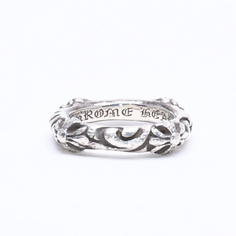 CHROME HEARTS クロムハーツ SBT BAND RING SBT バンドリング 指輪 重量約8.62g サイズ9号 シルバー925 美品 中古 4a007531