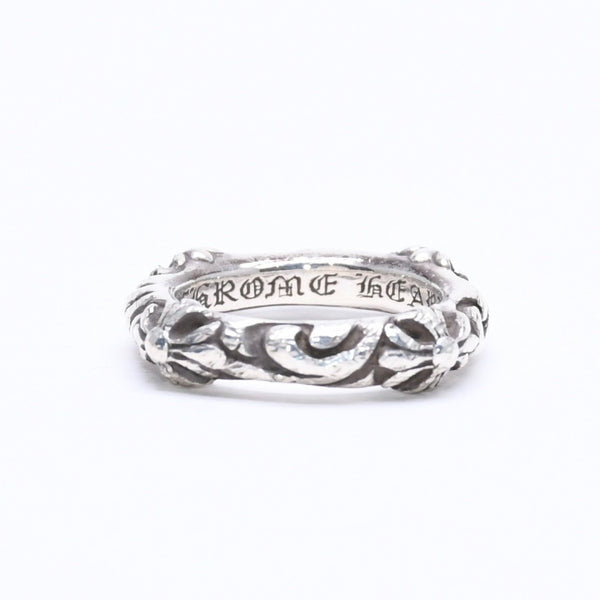 CHROME HEARTS クロムハーツ SBT BAND RING SBT バンドリング 指輪 重量約8.62g サイズ9号 シルバー925 美品 中古 4a007531