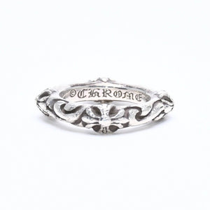 CHROME HEARTS クロムハーツ SBT BAND RING SBT バンドリング 指輪 重量約8.62g サイズ9号 シルバー925 美品 中古 4a007531