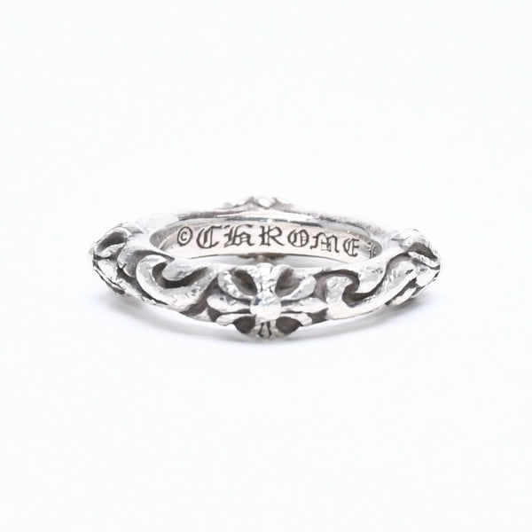 CHROME HEARTS クロムハーツ SBT BAND RING SBT バンドリング 指輪 重量約8.62g サイズ9号 シルバー925 美品 中古 4a007531