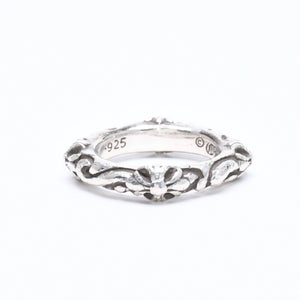 CHROME HEARTS クロムハーツ SBT BAND RING SBT バンドリング 指輪 重量約8.62g サイズ9号 シルバー925 美品 中古 4a007531
