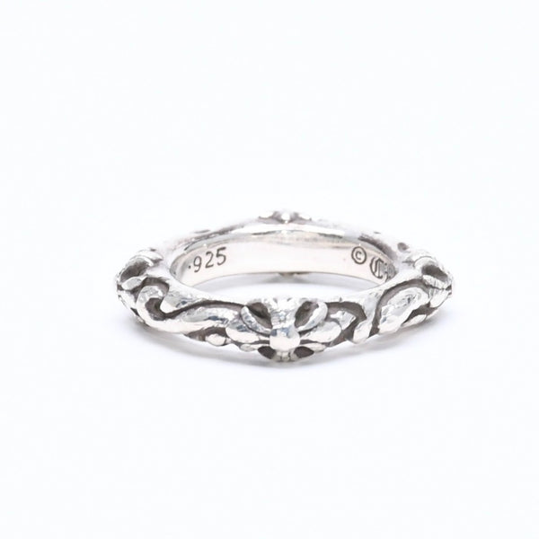CHROME HEARTS クロムハーツ SBT BAND RING SBT バンドリング 指輪 重量約8.62g サイズ9号 シルバー925 美品 中古 4a007531