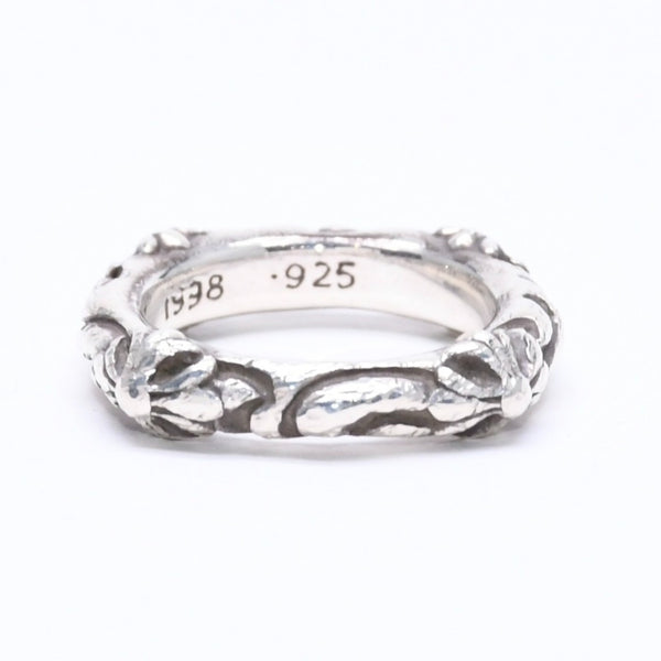 CHROME HEARTS クロムハーツ SBT BAND RING SBT バンドリング 指輪 重量約8.62g サイズ9号 シルバー925 美品 中古 4a007531