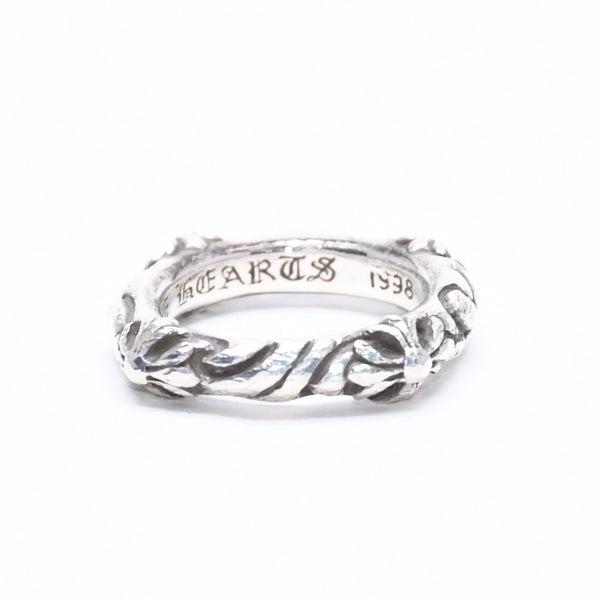 CHROME HEARTS クロムハーツ SBT BAND RING SBT バンドリング 指輪 重量約8.62g サイズ9号 シルバー925 美品 中古 4a007531