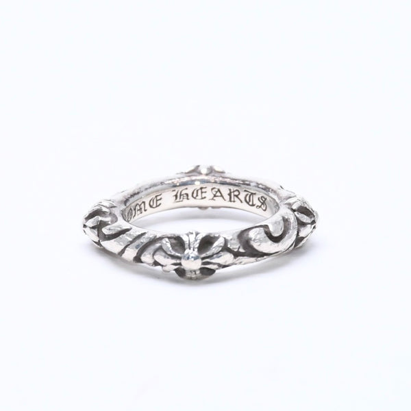CHROME HEARTS クロムハーツ SBT BAND RING SBT バンドリング 指輪 重量約8.62g サイズ9号 シルバー925 美品 中古 4a007531