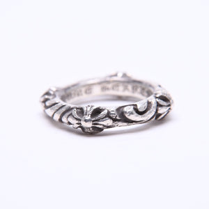 CHROME HEARTS クロムハーツ SBT BAND RING SBT バンドリング 指輪 重量約8.62g サイズ9号 シルバー925 美品 中古 4a007531